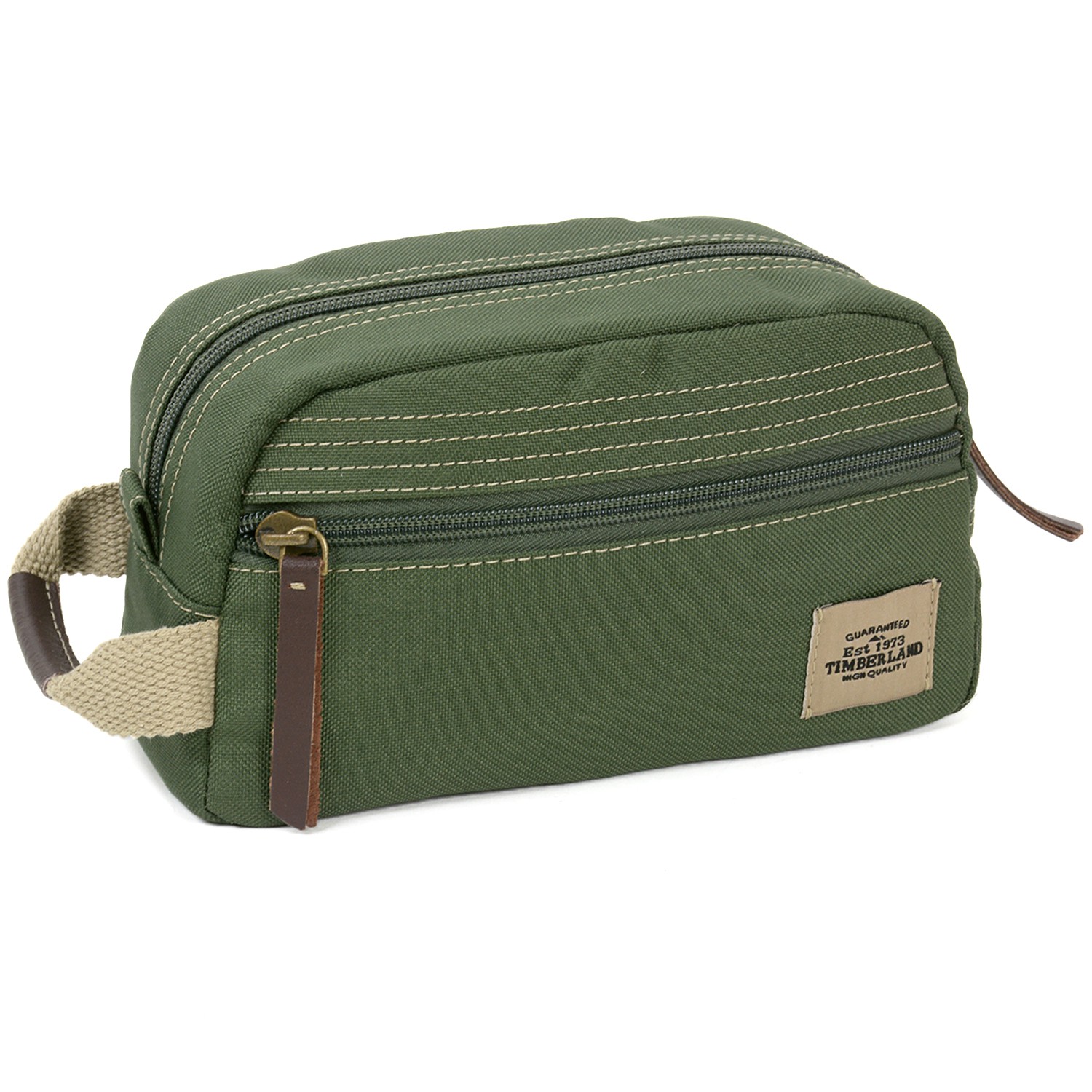 Timberland Travel Kit Toiletry Bag Overnight Handle Case Canvas Shaving Dopp Kit eBay